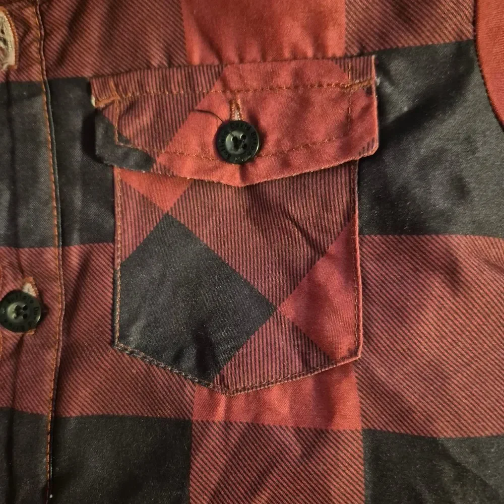 Buffalo David Bitton-Living The Dream 4T Black & Red Flannel Jacket